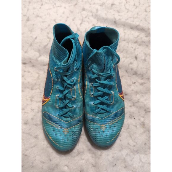 Nike Mercurial Superfly 8 Elite FG Size 5 Chlorine Blue Men Soccer DJ2839-484 - Picture 2 of 11
